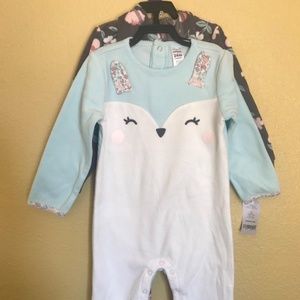 Carter's Baby 2 piece Jumpsuit, Blue/Char,24M